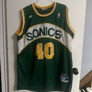 Shawn Kemp Seattle SuperSonics Green Sonics Basketball Jersey (XXL) 1989-1990